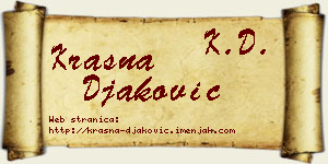 Krasna Đaković vizit kartica
